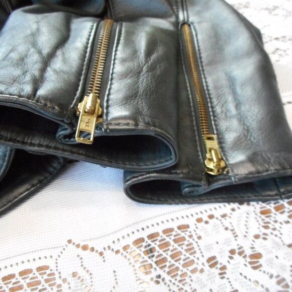 FABULOUS MOTO SKIRT & JACKET SET, Black Leather - Picture 7 of 14